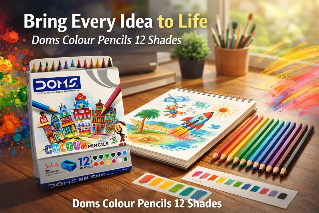 Doms Colour Pencils 12 Shades