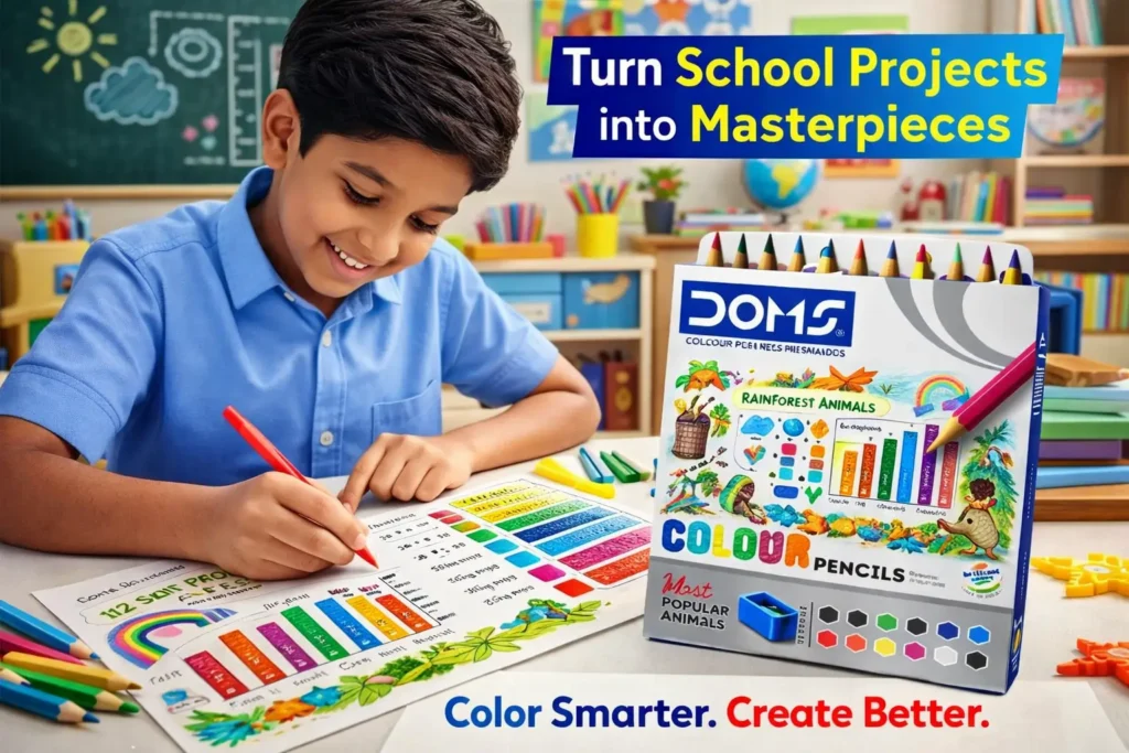 Doms Colour Pencils 12 Shades