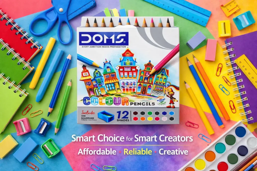 Doms Colour Pencils 12 Shades