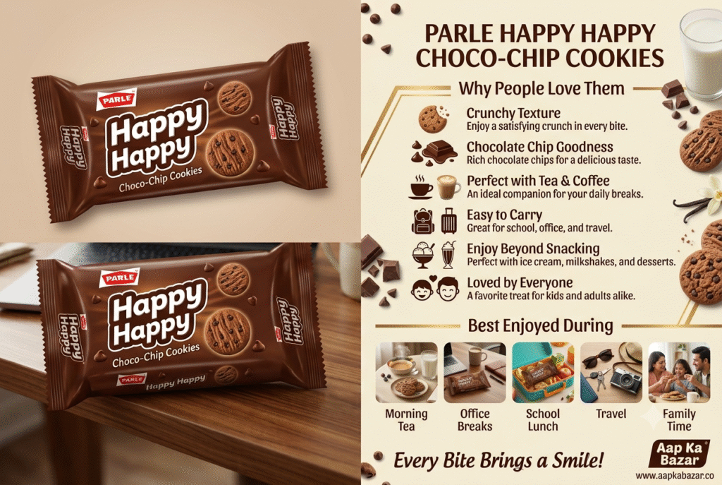 Parle Happy Happy Choco-Chip Cookies