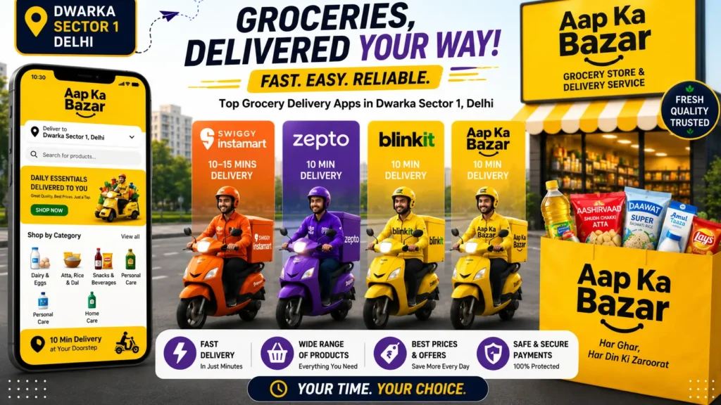Discover the Best Grocery App in Dwarka Sector 1 Delhi