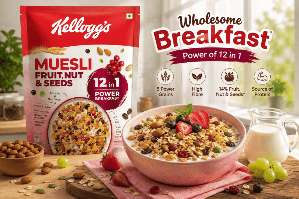 Kellogg’s Fruit, Nut & Seeds Muesli: Ingredients, Benefits & Nutrition