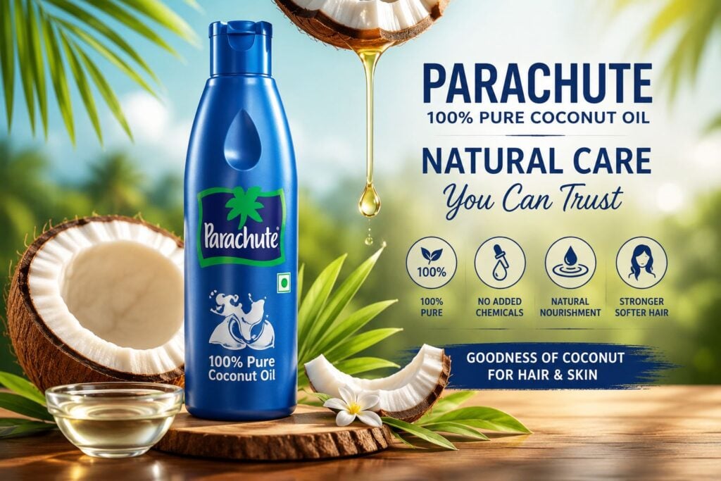 Parachute 100% Pure Coconut Oil: Natural Benefits for Stronger, Smoother Hair