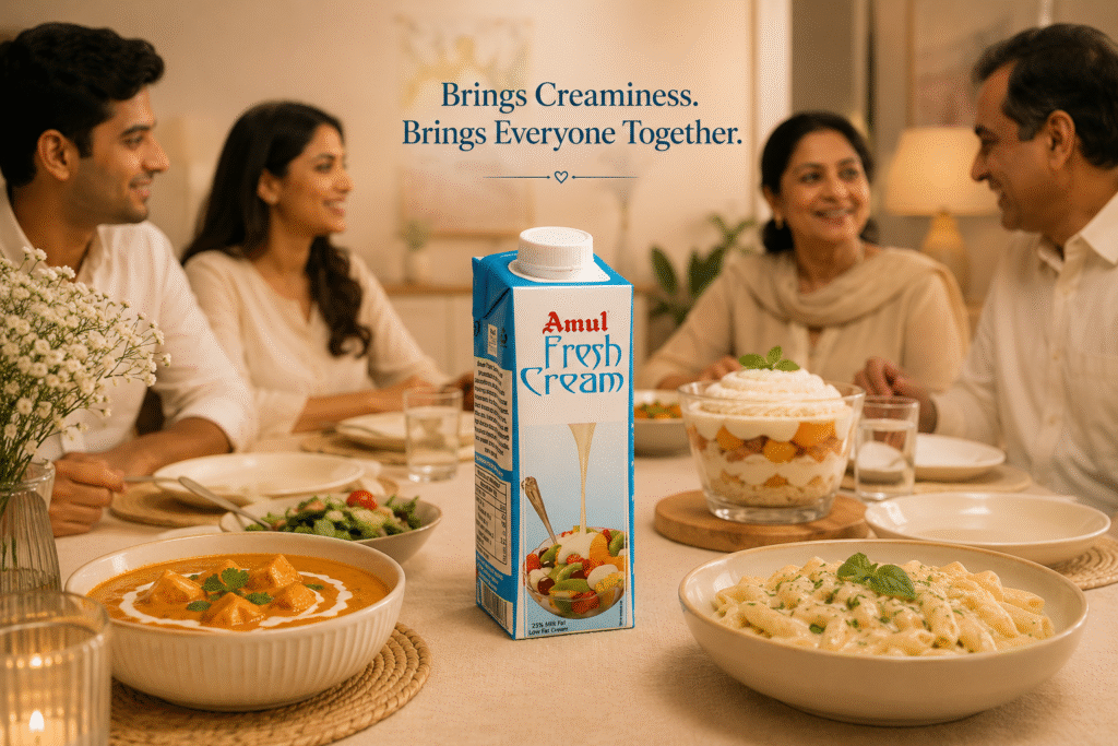 What Ingredients Make Amul Fresh Cream Creamy?