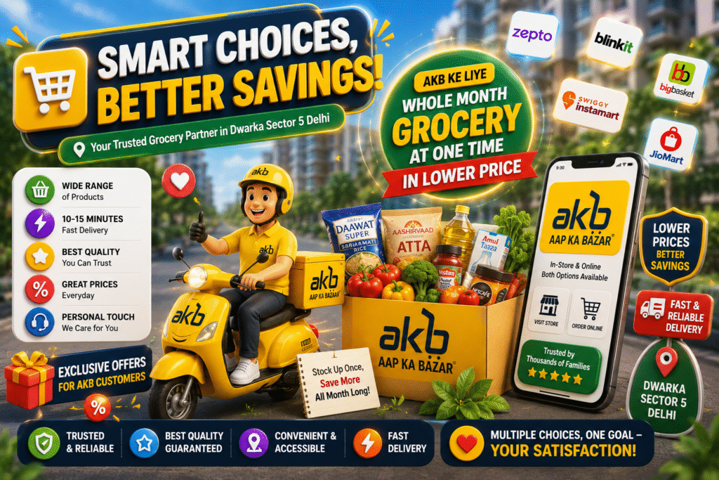 Best & Affordable Grocery Shopping in Dwarka Sector 5