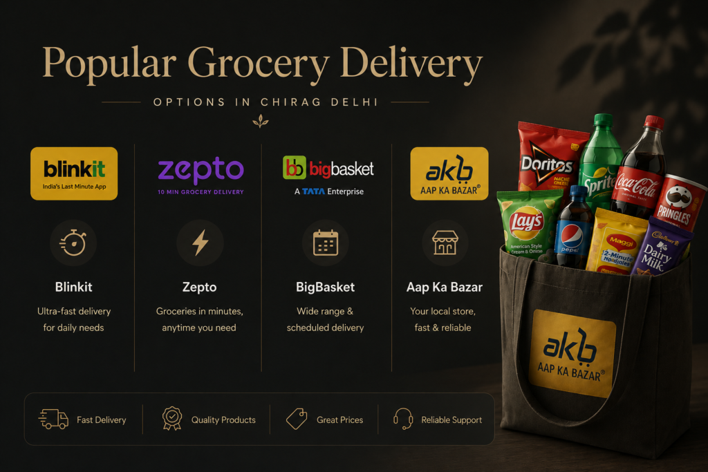 Instant Grocery Delivery Chirag Delhi
