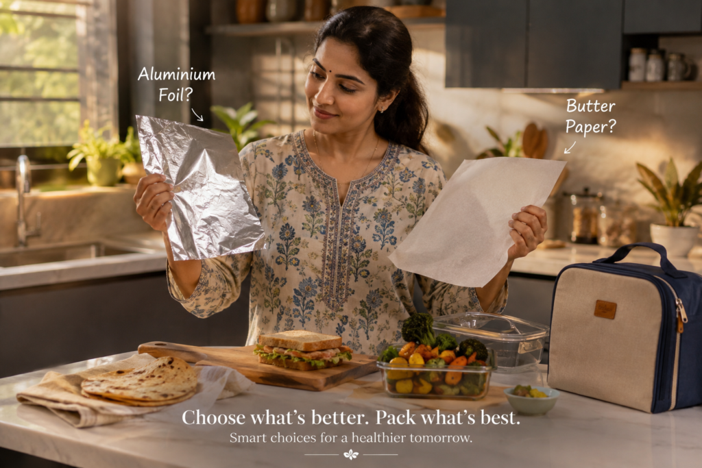 Aluminium Foil or Butter Paper
