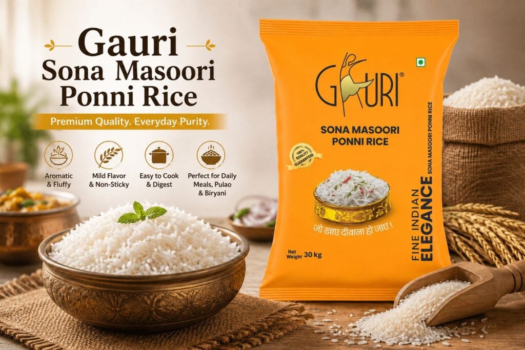 Gauri Sona Masoori Ponni Rice: Benefits, Nutrition & Cooking Guide
