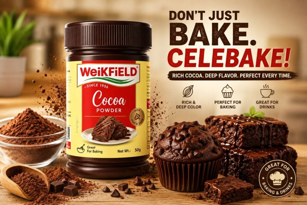 Weikfield Cocoa Powder Unsweetened : Benefits, Ingredients, Uses & Baking Guide
