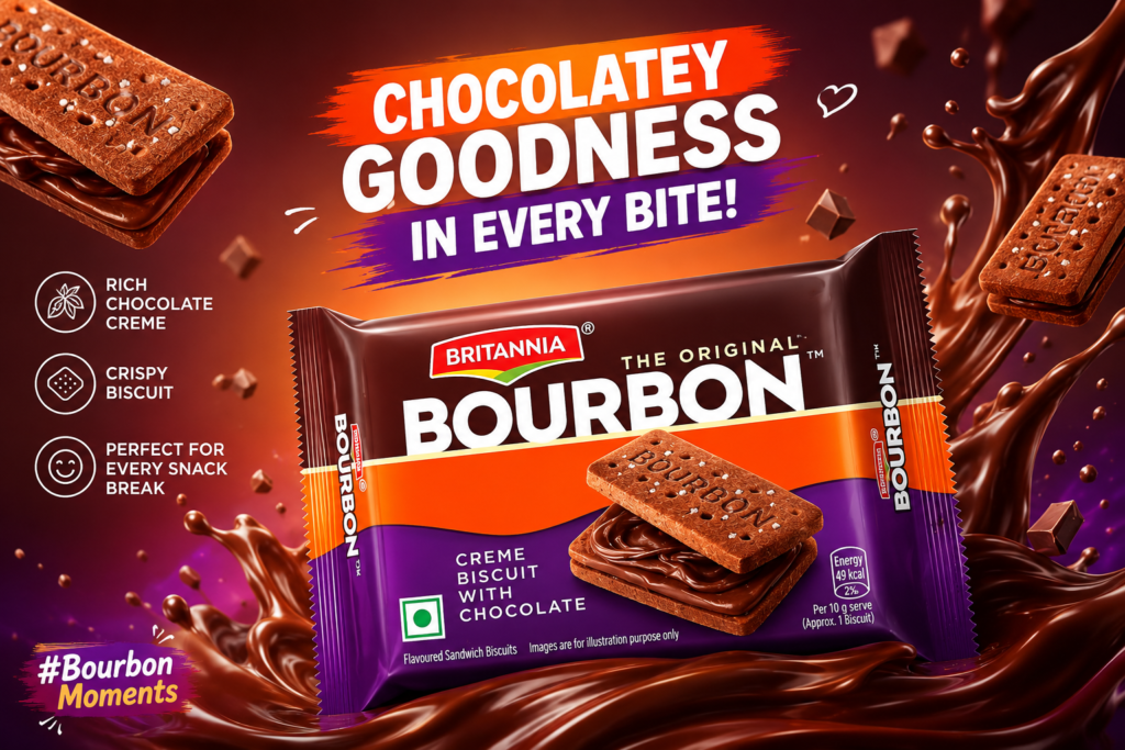 Britannia Bourbon Biscuits: Chocolatey Taste for Every Snack Break
