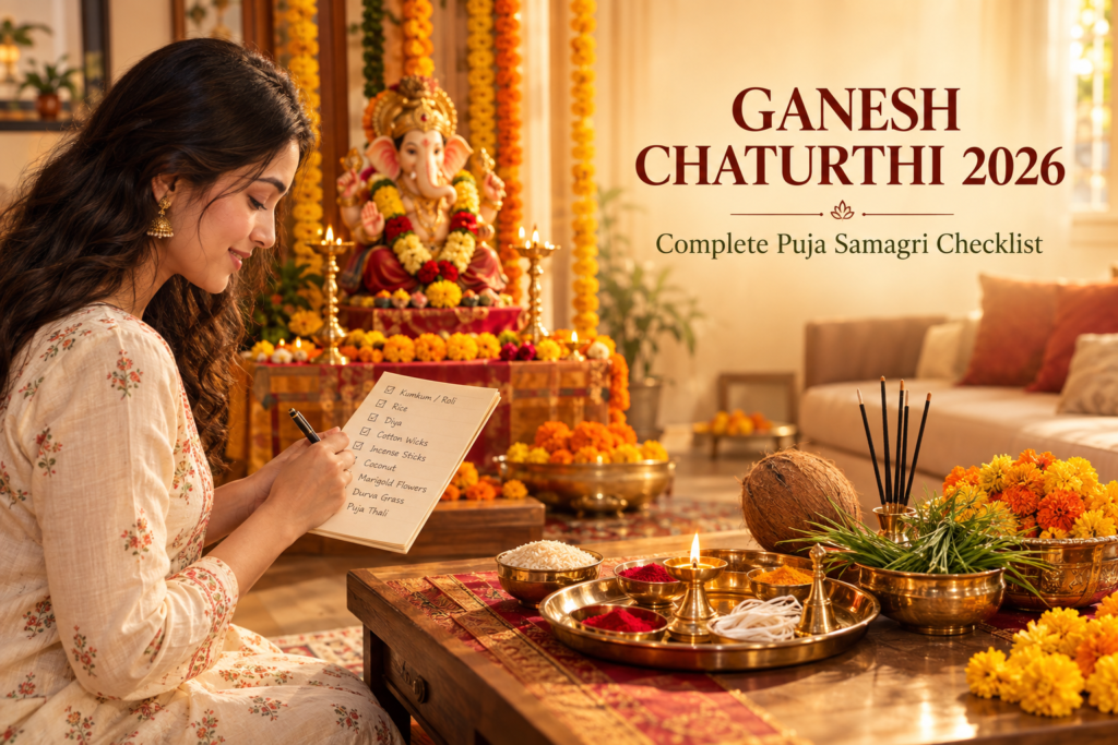 Ganesh Chaturthi 2026: Complete Puja Samagri Checklist for Your Home