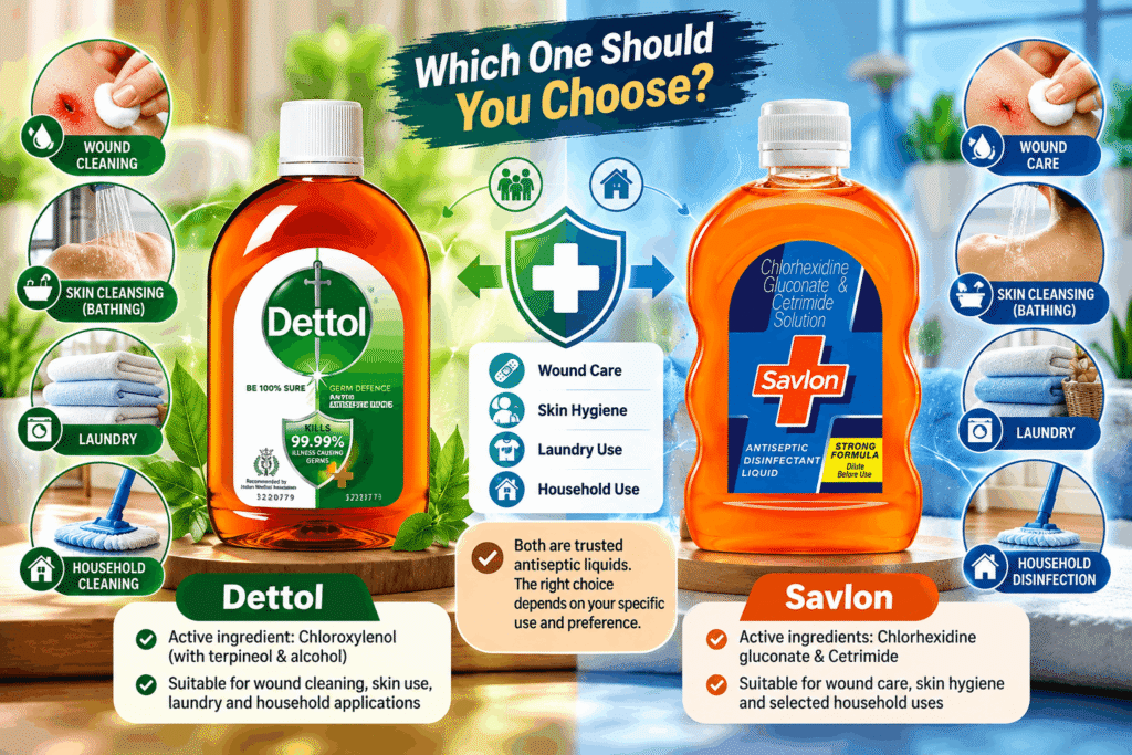 , Dettol and Savlon