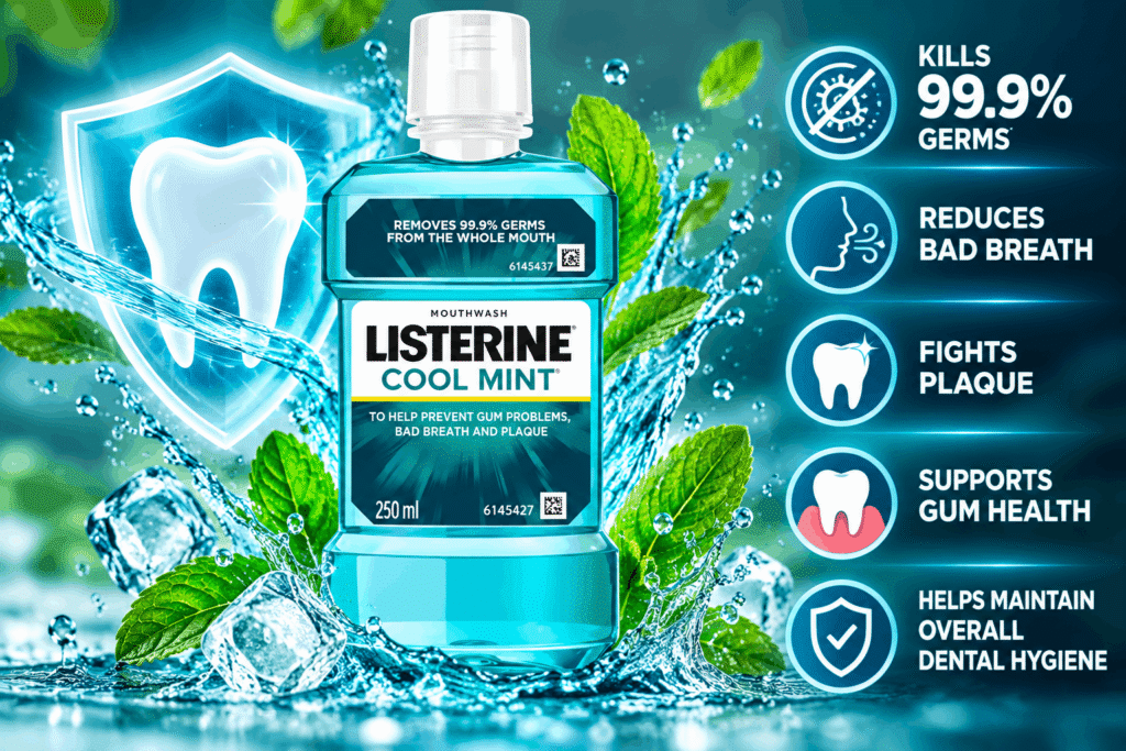 Listerine Cool Mint Mouthwash Used For?