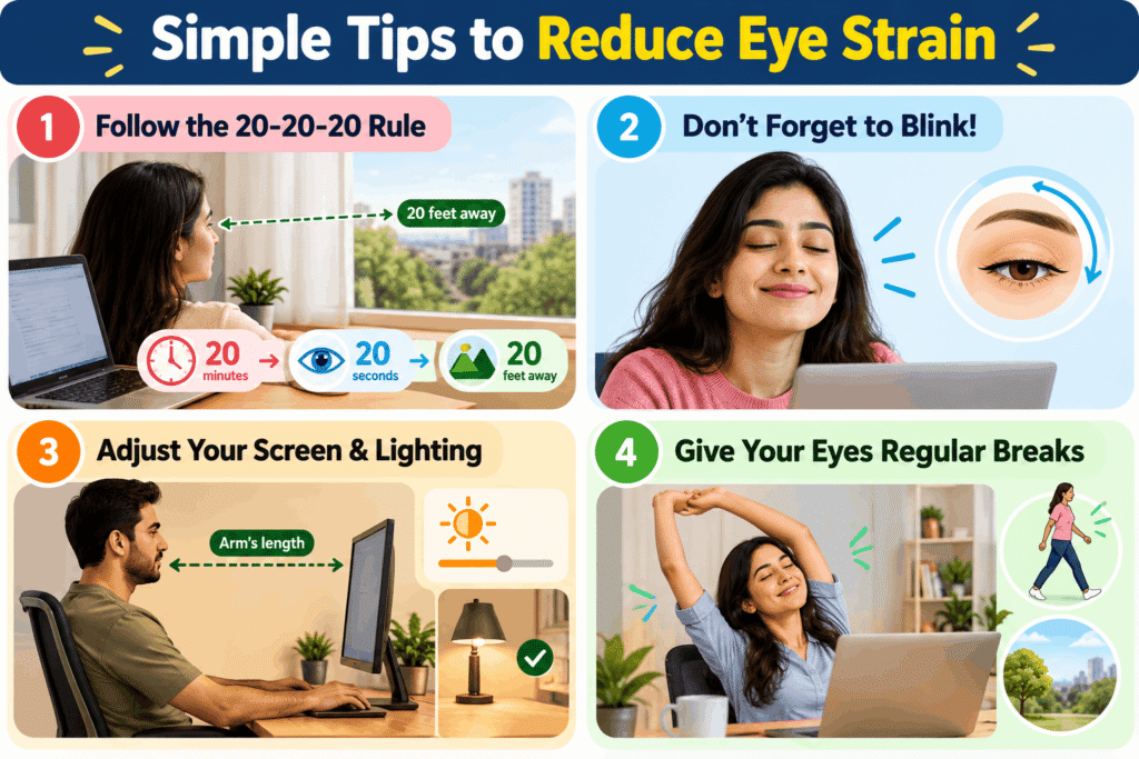 Simple Tips to Reduce Eye Strain