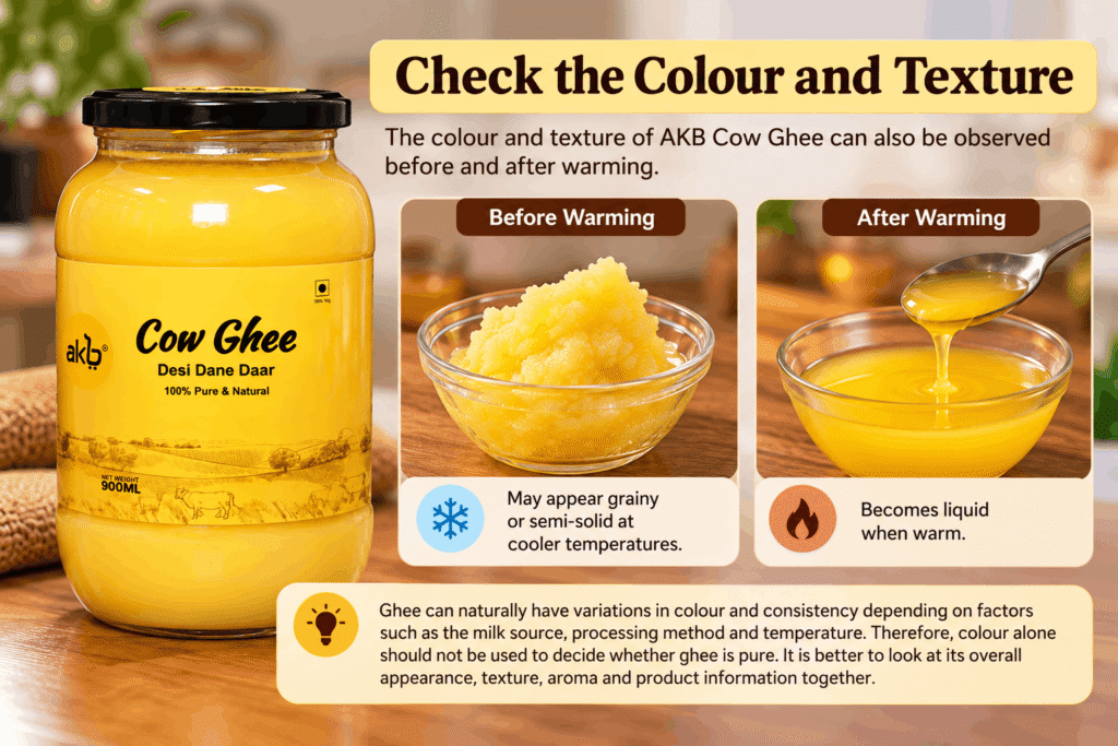 Check the Colour and Texture
