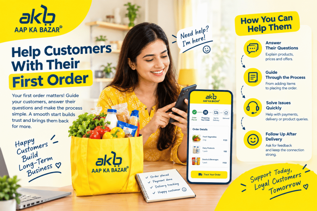 Help Customers With Their First Order