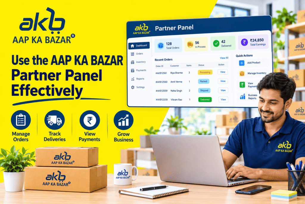 Use the AAP KA BAZAR Partner Panel Effectively