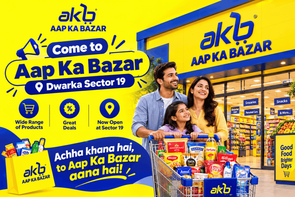 Come to Aap Ka Bazar Dwarka Sector 19
