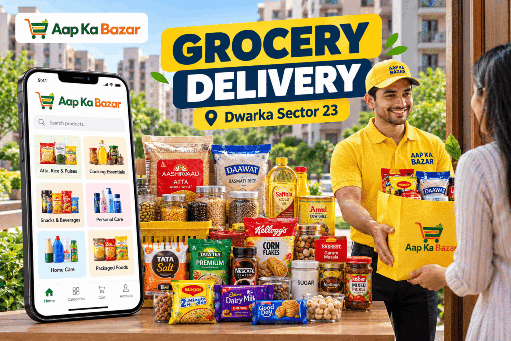 Grocery App with Free Delivery Dwarka Sector 23