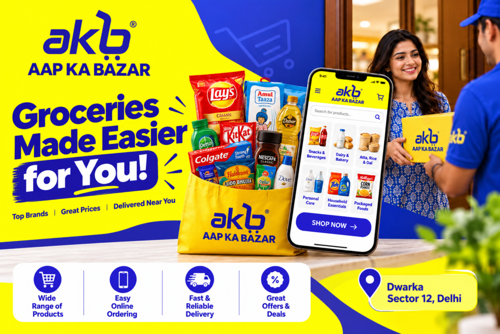 Where to Buy Groceries Online in Dwarka Sector 12 Delhi
