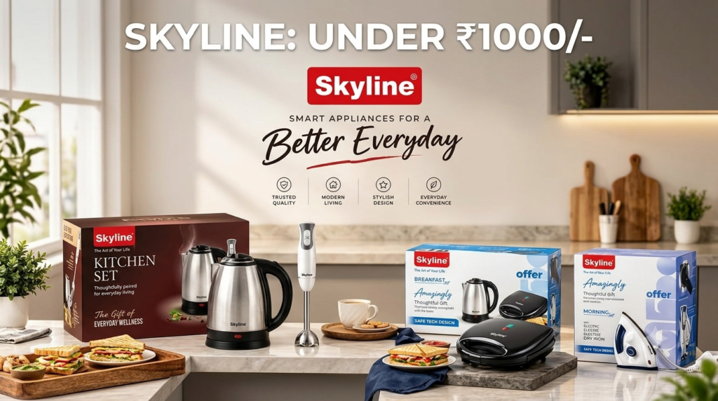 Best Electronic Gifts Under ₹1,000 from Skyline – Up to 58% Off