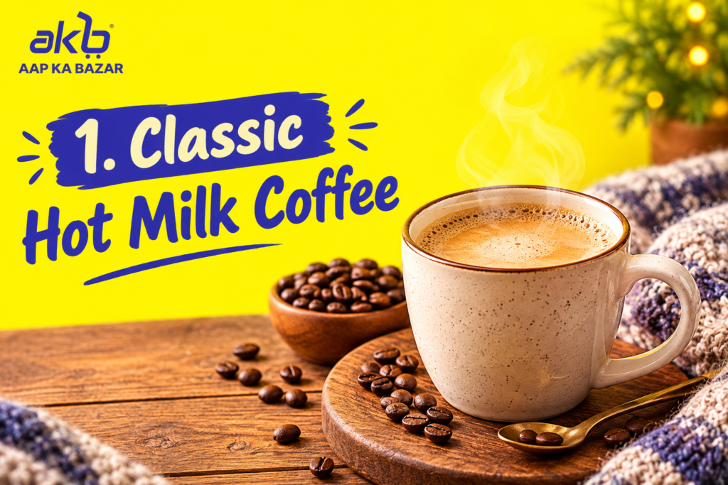 1. Classic Hot Milk Coffee