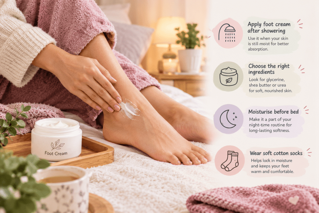 Moisturise Your Feet Daily for Soft Skin