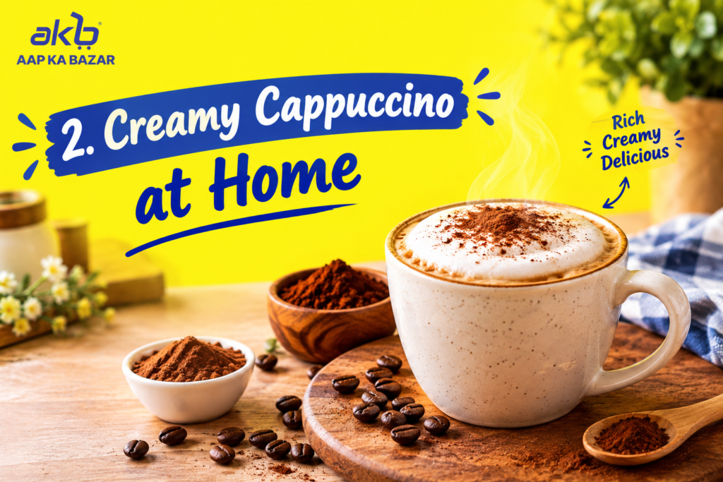 2. Creamy Cappuccino at Home