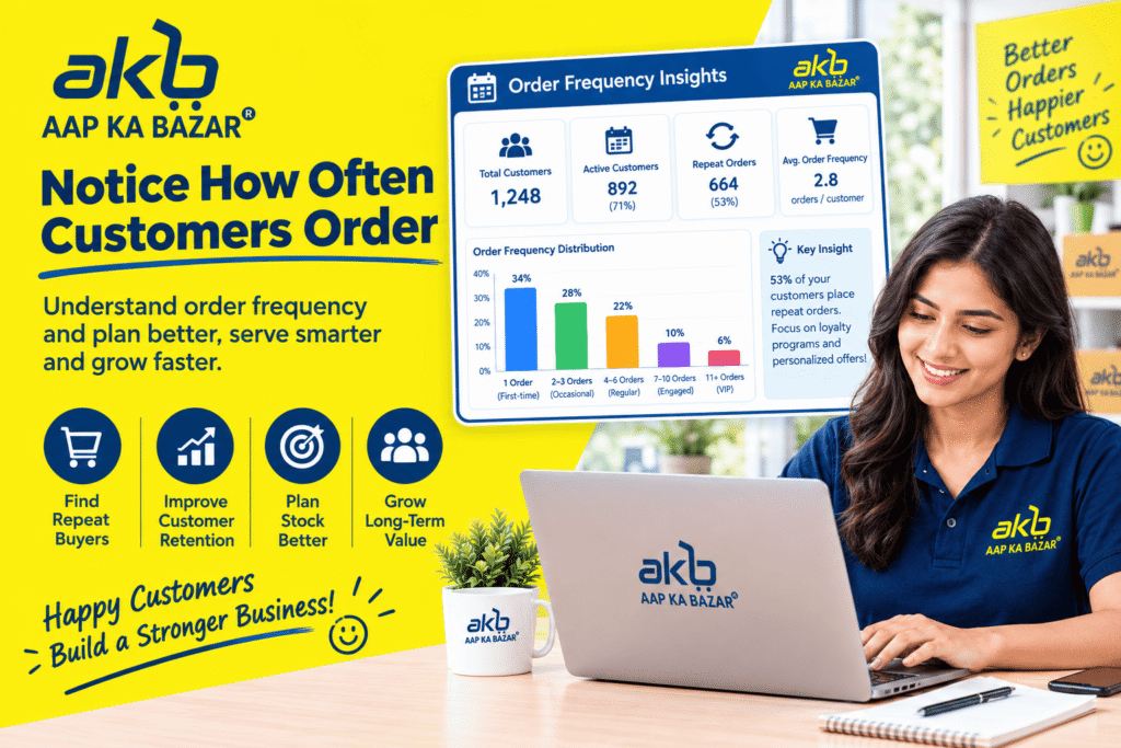 3. Notice How Often Customers Order