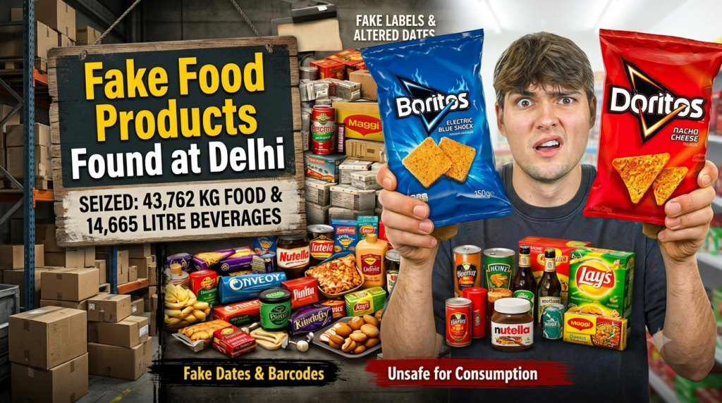 Fake Food Products Found at Delhi Food Delivery Stores: What Customers Should Know