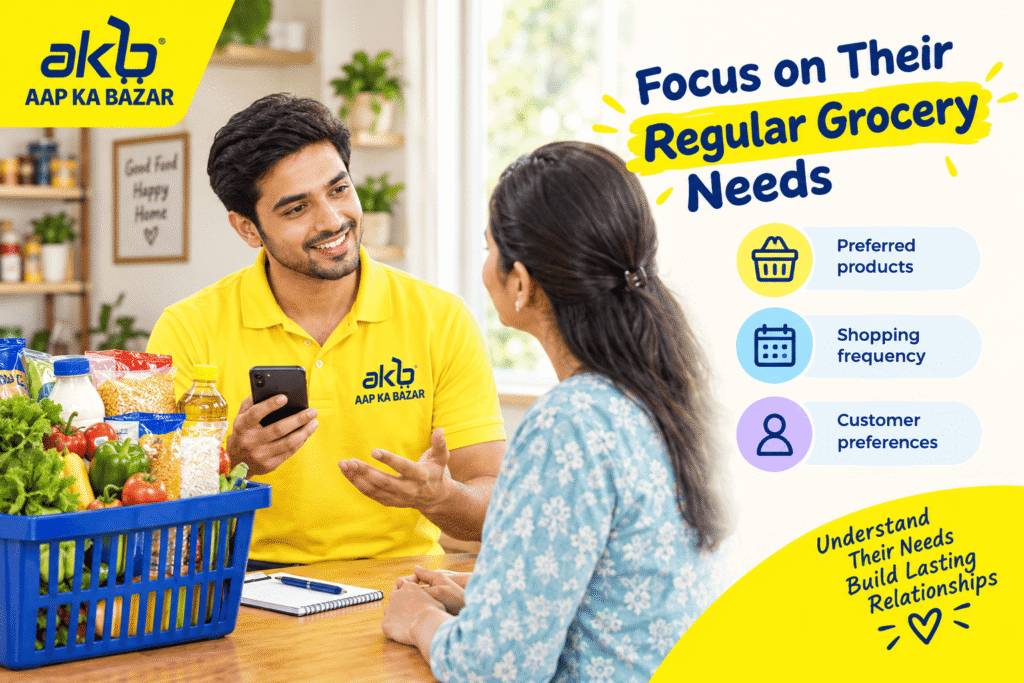 Focus on Their Regular Grocery Needs