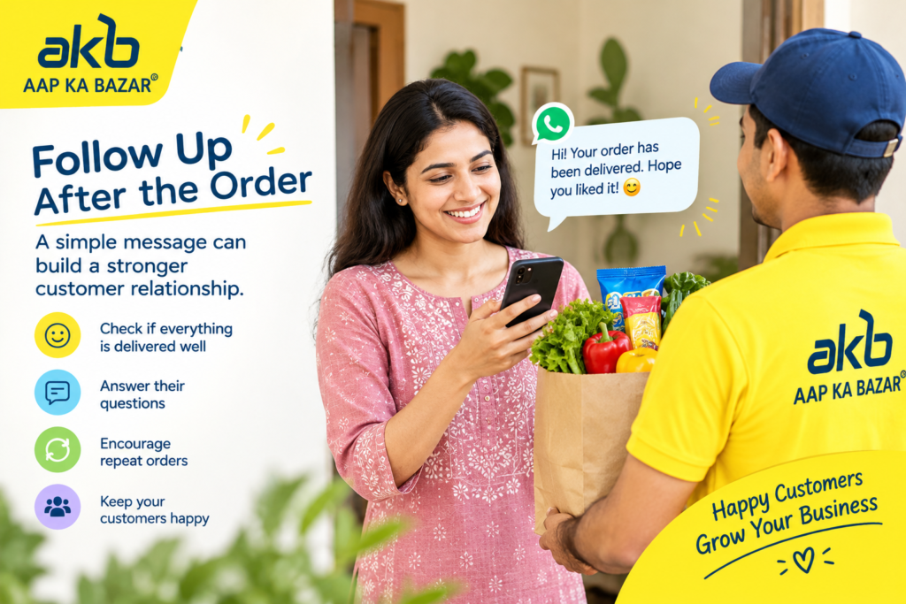2. Follow Up After the Order