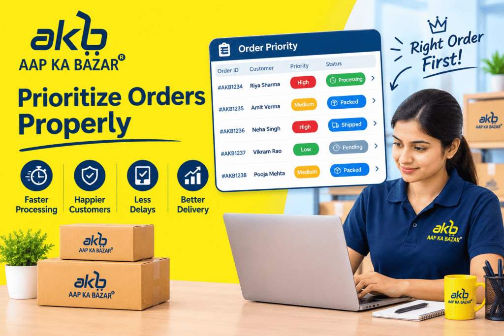 Prioritize Orders Properly