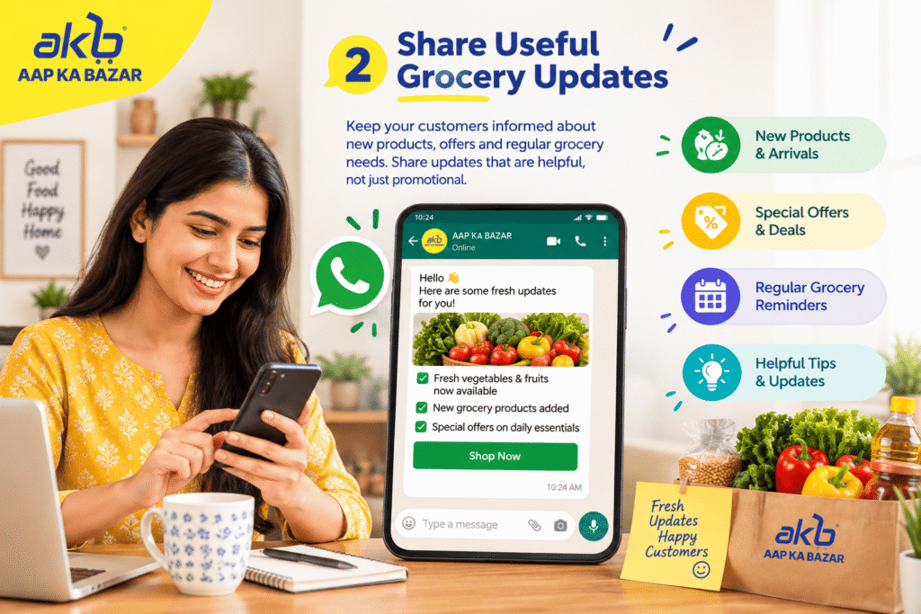 2. Share Useful Grocery Updates