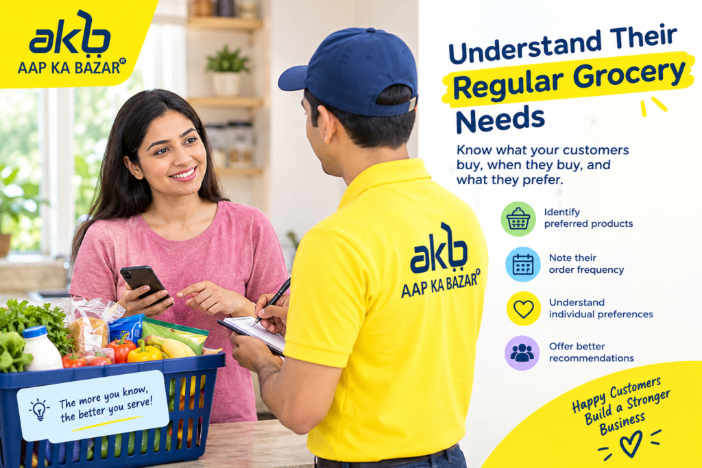3. Understand Their Regular Grocery Needs
