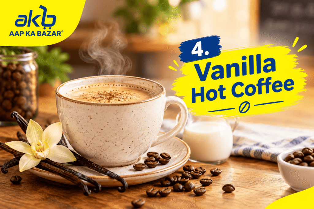 4. Vanilla Hot Coffee
