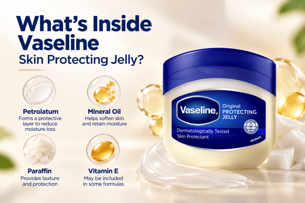 What’s Inside Vaseline Skin Protecting Jelly?