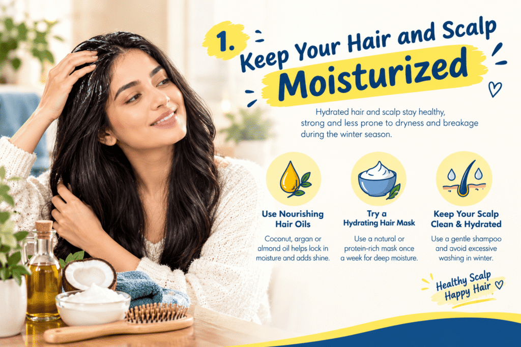 1. Keep Your Hair and Scalp Moisturized