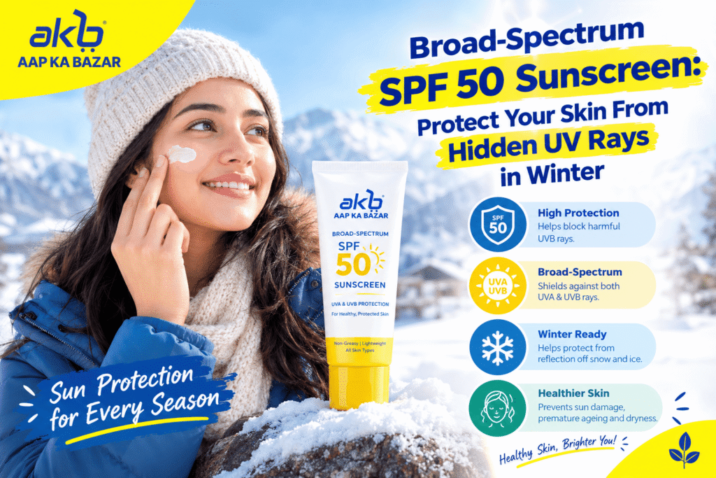 Broad-Spectrum SPF 50 Sunscreen: Protect Your Skin in Winter